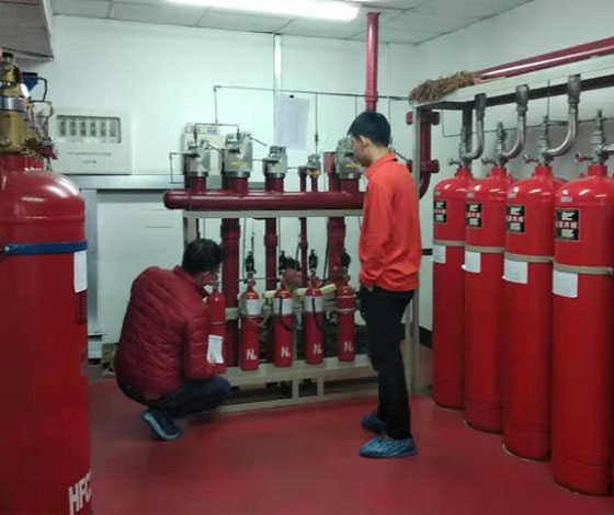 管网式七氟丙烷气体灭火系统安装及调试